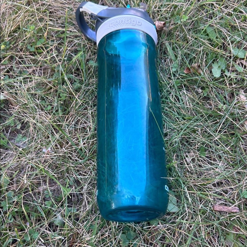 Contigo Teal Water Bottle with Gray Lid